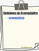 Image result for acomodadizo