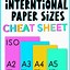 Image result for Standard Size of Paper