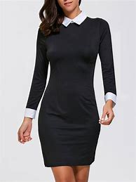 Image result for Long Sleeve Collared Dress