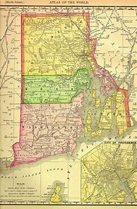 Image result for Rhode Island Map 1700