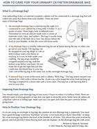 Image result for Uresil Drainage Bag How To
