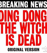 Image result for Ding Dong the Witch Is Dead