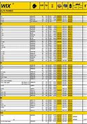 Image result for Wix Air Filter Dimension Chart