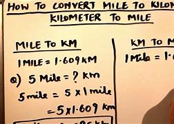 Image result for 2 Kilometers to Miles