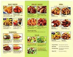 Image result for BBQ Chicken Menu