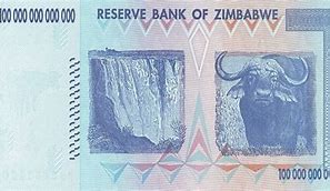 Image result for Mata Uang Zimbabwe 100000000000000