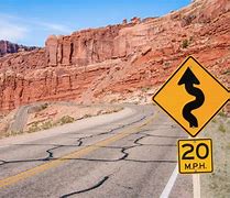Image result for Sharp Curve Ahead Sign