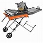 Image result for RIDGID 10 Wet Tile Saw with Stand In