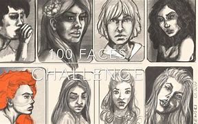 Image result for 100 Faces Challenge