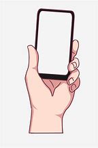 Image result for Hand Holding Phone Cartoon White Background