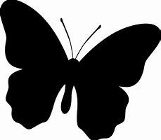 Image result for Butterfly Black White SVG