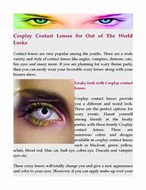Image result for cosplay contact lens