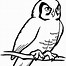 Image result for Owl Outline Clip Art Black and White