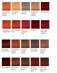 Image result for Brown Red Hair Color Chart