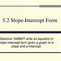 Image result for Write Equation in Slope-Intercept Form