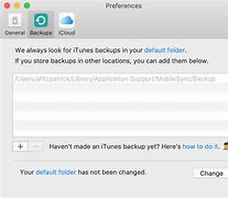 Image result for iTunes Backup Screen