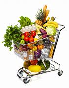 Image result for Grocery Cart with Food