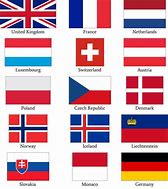 Image result for Red and White Flag Europe