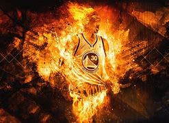 Image result for Steph Curry Basketball On Fire