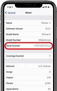 Image result for How to Find Serial Number On iPhone