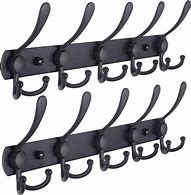 Image result for Coat and Hat Hooks Black Chrome and Nickel