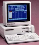 Image result for Radio Shack Computer with Chunky Keyboard Plugged into a TV