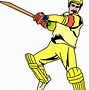 Image result for Sports Clip Art Black and White Cricket