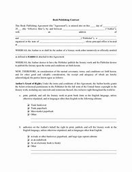 Image result for Book Writing Contract