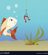 Image result for Hooked Fish Cartoon