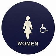 Image result for Circle Bathroom Sign