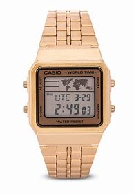 Image result for Casio Gold Digital Watch