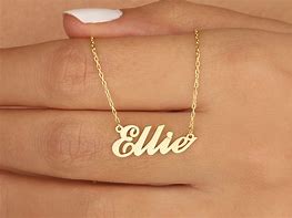 Image result for Gold Plated Initial Necklace