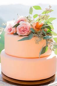 Image result for Peach and Teal Wedding Cakes