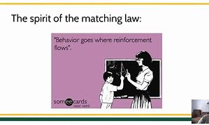 Image result for Matching Law Meme