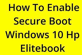 Image result for Secure Boot Windows 10