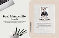 Image result for Board Biography Template