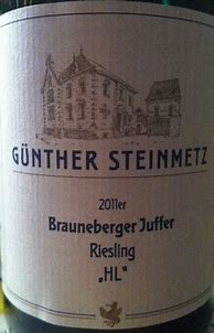 Image result for Weingut Gunther Steinmetz Brauneberger Juffer Riesling HL