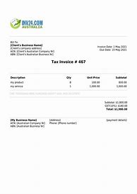 Image result for Free Simple Invoice Template Australia