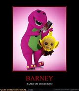 Image result for Scary Barney Meme