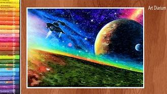Image result for Galaxy Background Oil Pastel