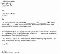 Image result for Insufficient Funds Letter Template