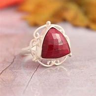 Image result for Ruby Triabgle Ring