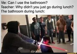Image result for Bathroom at Lunchtime Memes