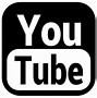 Image result for YouTube Logo Black White