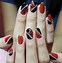 Image result for Red and Black Nail Art