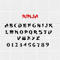 Image result for Ninja Alphabet