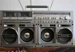 Image result for Old School Sharp Boombox