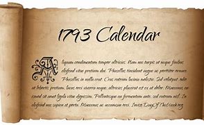 Image result for Calendar 1793