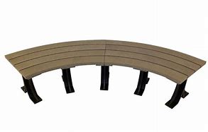 Image result for Plastic Curved Backless Bench