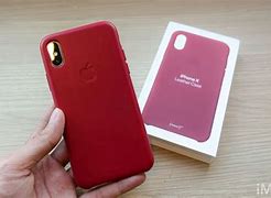 Image result for Red iPhone X Case Leather